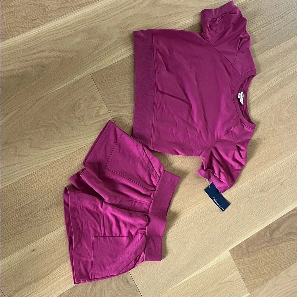 NEW Habitual Kid Magenta Short Sleeve Top and Shorts Set - Picture 8 of 8